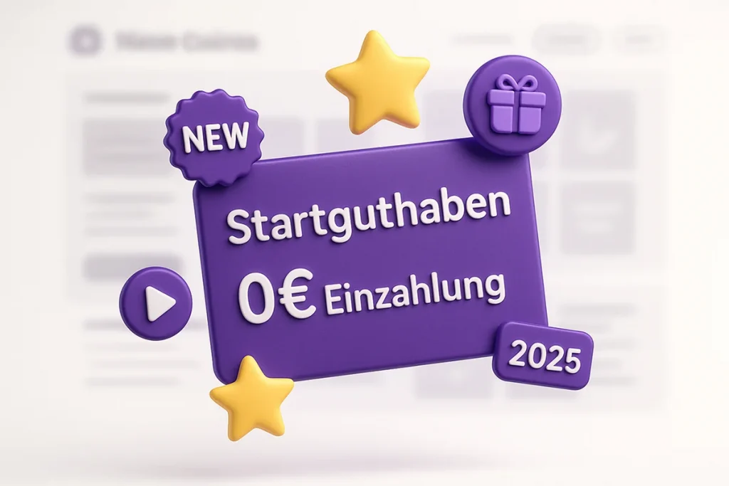 Neue Online Casinos mit Startguthaben ohne Einzahlung 2025 – Die besten No Deposit Bonusangebote